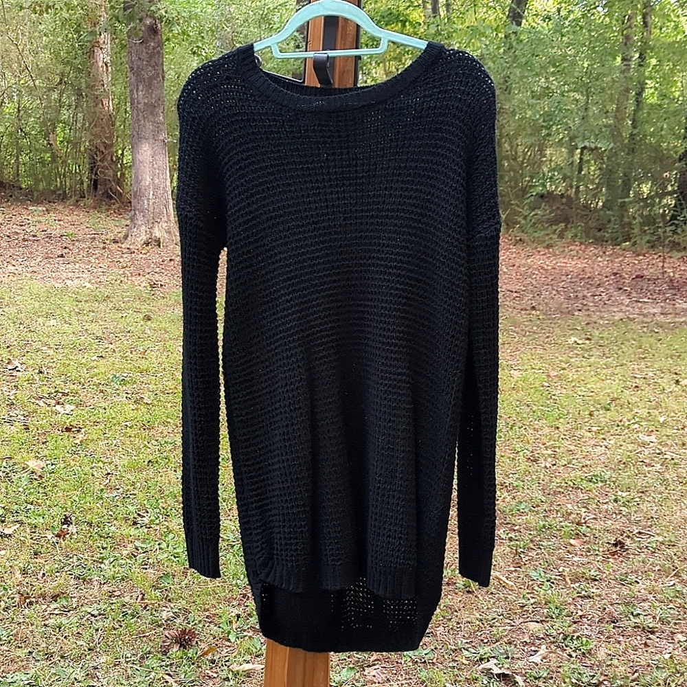 Nwt Zenana Outfitters Charcoal Knit Top Sweater